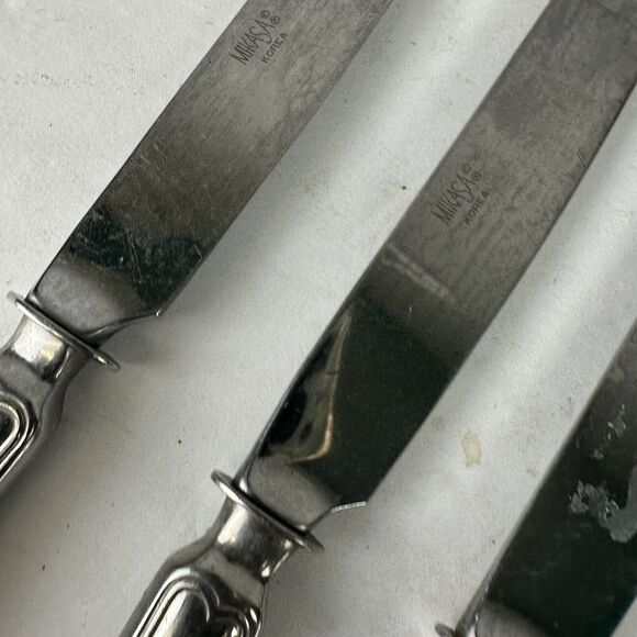 Set Of 6- Mikasa Korea Stainless Flatware‎ DINNER Butter KNIVES - Picture 3 of 8